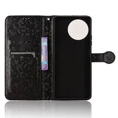 For Blackview Shark 8 / Oscal Tiger 12 Case Dot Pattern PU Leather Phone Cover Magnetic Clasp Stand