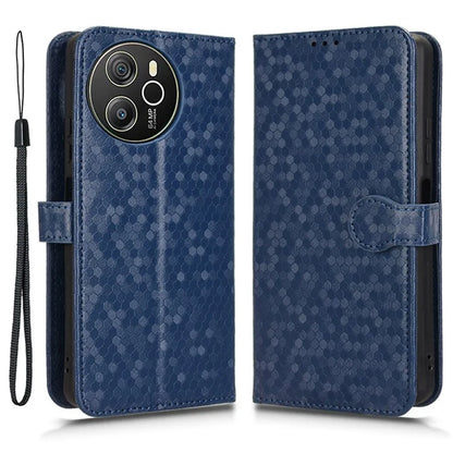 For Blackview Shark 8 / Oscal Tiger 12 Case Dot Pattern PU Leather Phone Cover Magnetic Clasp Stand