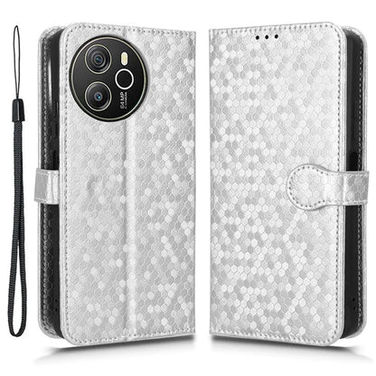 For Blackview Shark 8 / Oscal Tiger 12 Case Dot Pattern PU Leather Phone Cover Magnetic Clasp Stand