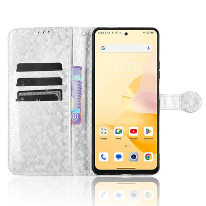 For Blackview Shark 8 / Oscal Tiger 12 Case Dot Pattern PU Leather Phone Cover Magnetic Clasp Stand