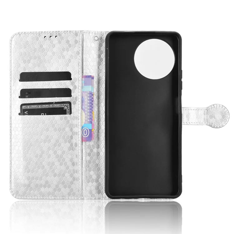 For Blackview Shark 8 / Oscal Tiger 12 Case Dot Pattern PU Leather Phone Cover Magnetic Clasp Stand