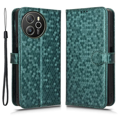 For Blackview Shark 8 / Oscal Tiger 12 Case Dot Pattern PU Leather Phone Cover Magnetic Clasp Stand