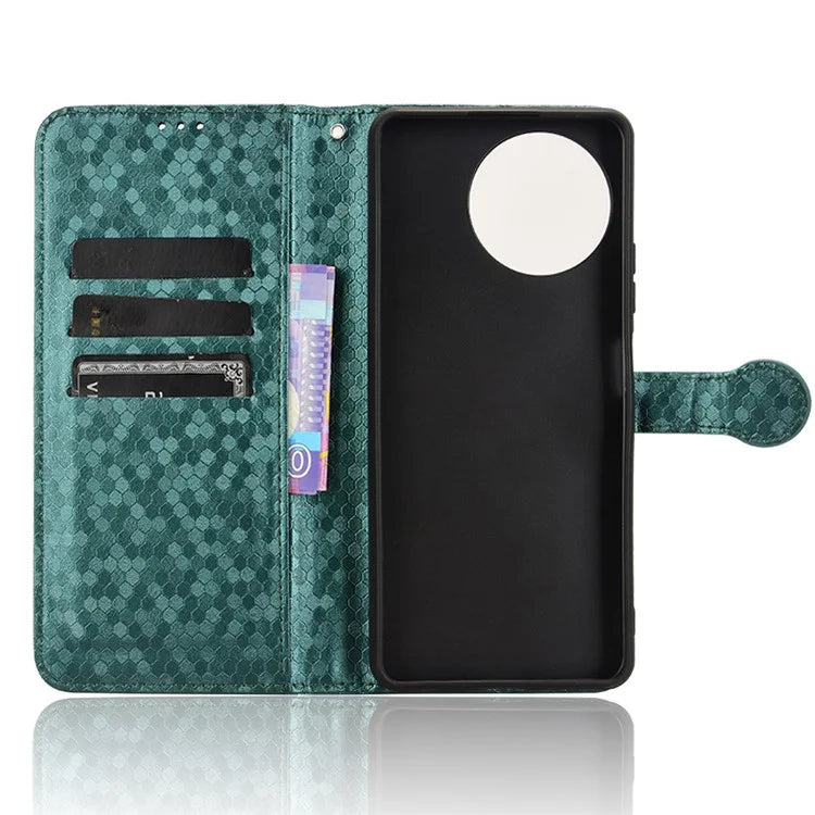 For Blackview Shark 8 / Oscal Tiger 12 Case Dot Pattern PU Leather Phone Cover Magnetic Clasp Stand