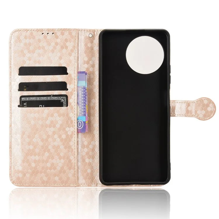 For Blackview Shark 8 / Oscal Tiger 12 Case Dot Pattern PU Leather Phone Cover Magnetic Clasp Stand