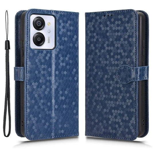 For Blackview Color 8 / Oscal Modern 8 Stand Case Dot Pattern Magnetic Clasp PU Leather Phone Cover