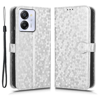 For Blackview Color 8 / Oscal Modern 8 Stand Case Dot Pattern Magnetic Clasp PU Leather Phone Cover