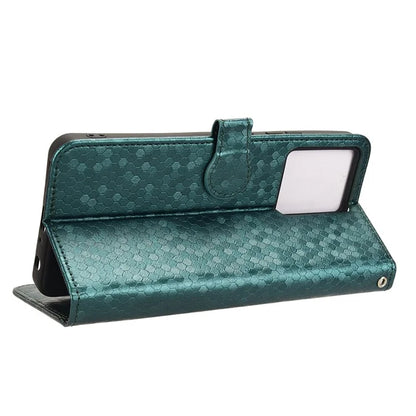 For Blackview Color 8 / Oscal Modern 8 Stand Case Dot Pattern Magnetic Clasp PU Leather Phone Cover