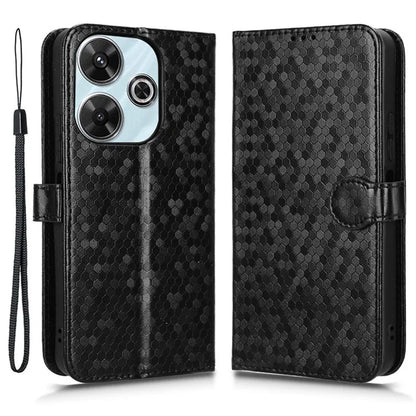 For Xiaomi Redmi 13 4G / Redmi Note 13R 5G / Poco M6 4G Case Wallet Leather Phone Cover Dot Pattern