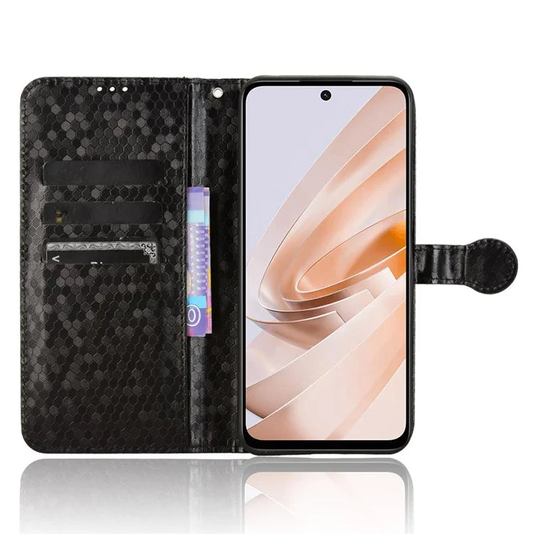 For Xiaomi Redmi 13 4G / Redmi Note 13R 5G / Poco M6 4G Case Wallet Leather Phone Cover Dot Pattern