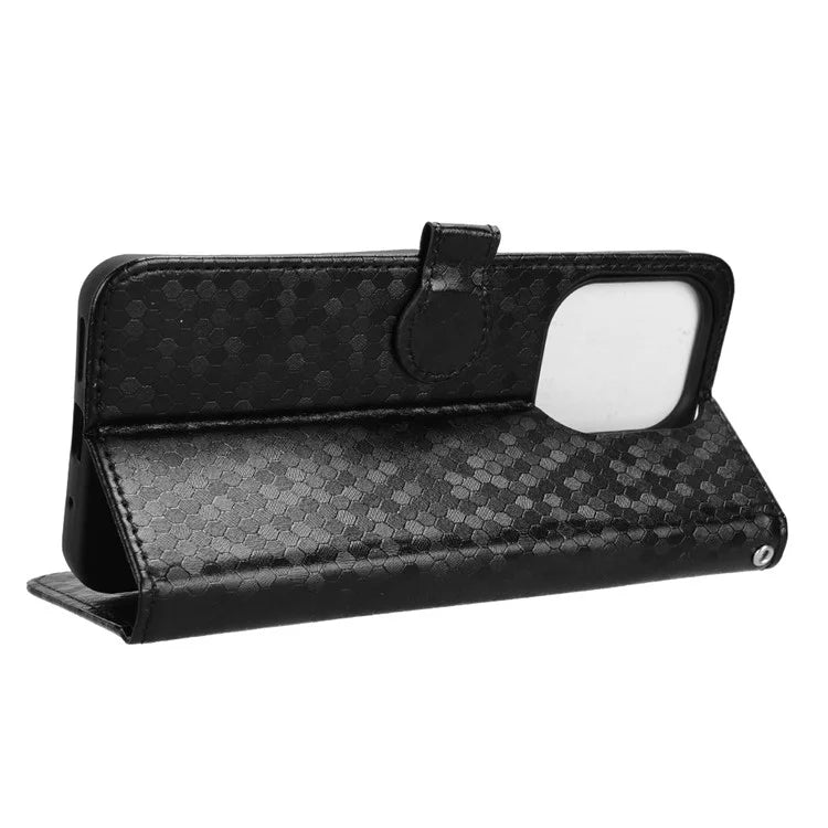 For Xiaomi Redmi 13 4G / Redmi Note 13R 5G / Poco M6 4G Case Wallet Leather Phone Cover Dot Pattern