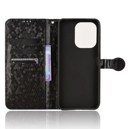 For Xiaomi Redmi 13 4G / Redmi Note 13R 5G / Poco M6 4G Case Wallet Leather Phone Cover Dot Pattern