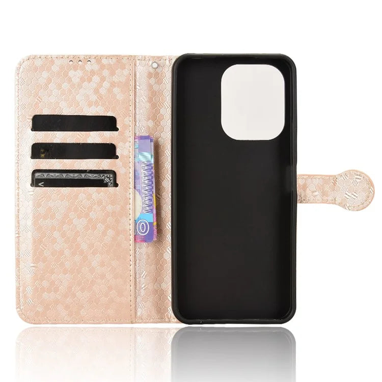 For Xiaomi Redmi 13 4G / Redmi Note 13R 5G / Poco M6 4G Case Wallet Leather Phone Cover Dot Pattern