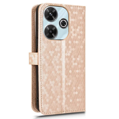 For Xiaomi Redmi 13 4G / Redmi Note 13R 5G / Poco M6 4G Case Wallet Leather Phone Cover Dot Pattern