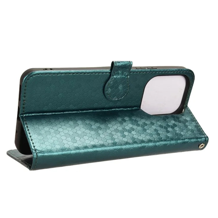 For Xiaomi Redmi 13 4G / Redmi Note 13R 5G / Poco M6 4G Case Wallet Leather Phone Cover Dot Pattern