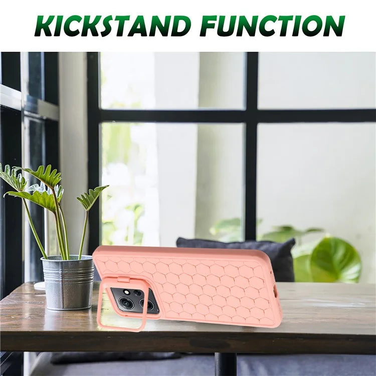 For Xiaomi Redmi Note 12 4G Case Heat Dissipation Kickstand TPU Phone Cover