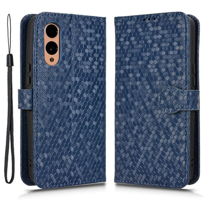 For Fujitsu Arrows We2 F-52E Case Dot Pattern Anti-Drop PU Leather Phone Cover