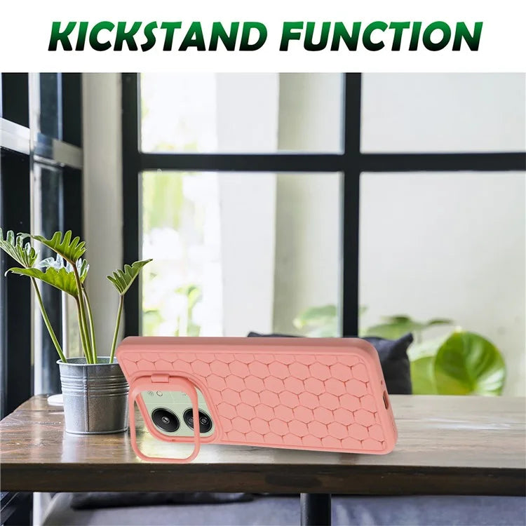 For Xiaomi Redmi 13C 4G / 13C 5G / 13R 5G / Poco M6 5G / Poco C65 4G TPU Phone Case Kickstand