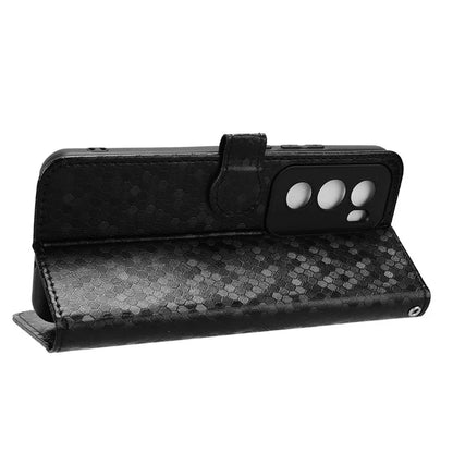 For Oppo Reno12 Pro 5G (Global) Case Dot Pattern Leather Phone Cover Magnetic Clasp Protect