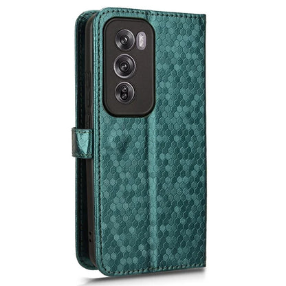 For Oppo Reno12 Pro 5G (Global) Case Dot Pattern Leather Phone Cover Magnetic Clasp Protect