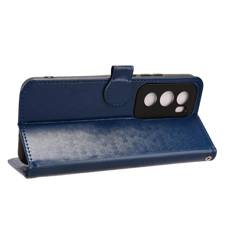 For Oppo Reno12 Pro 5G (Global) Case Dot Pattern Leather Phone Cover Magnetic Clasp Protect