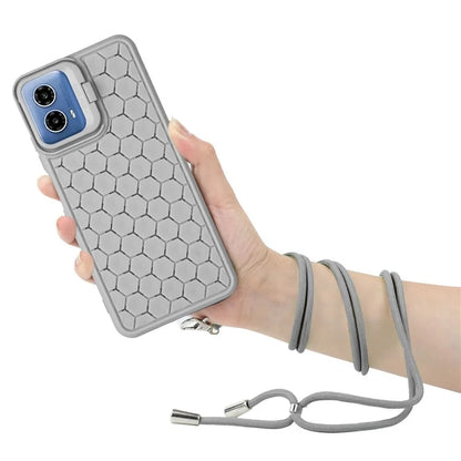 For Motorola Moto G34 5G Case TPU Phone Case with Kickstand and Lanyard