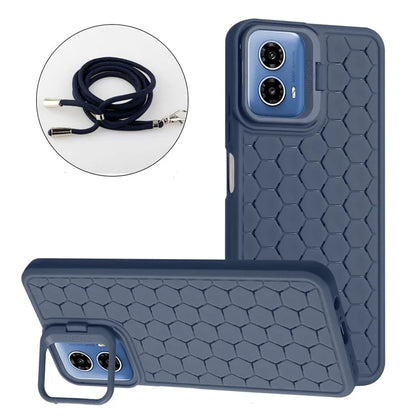 For Motorola Moto G34 5G Case TPU Phone Case with Kickstand and Lanyard