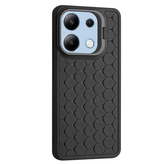 For Xiaomi Redmi Note 13 4G Case Kickstand TPU Phone Cover Heat Dissipation Breathable