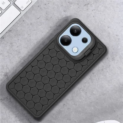 For Xiaomi Redmi Note 13 4G Case Kickstand TPU Phone Cover Heat Dissipation Breathable