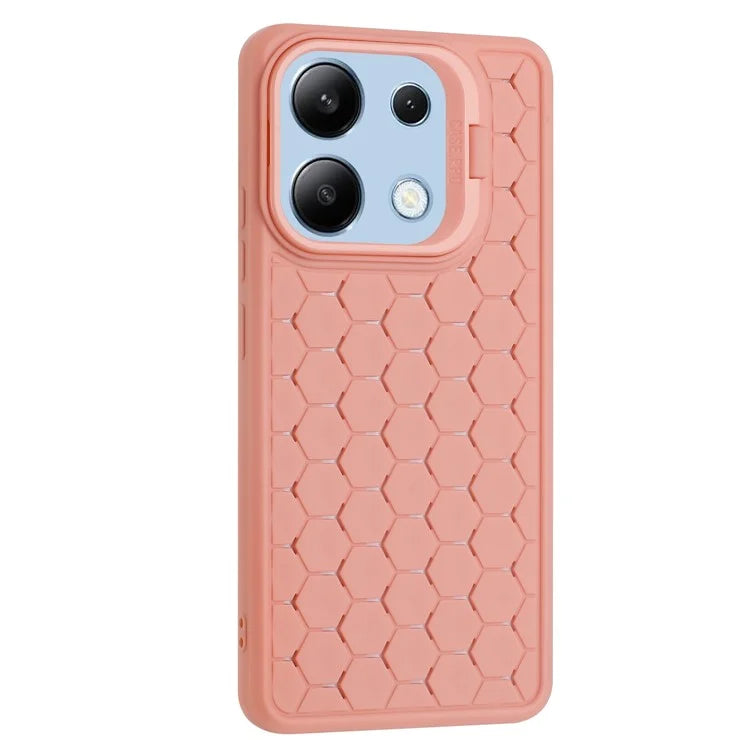 For Xiaomi Redmi Note 13 4G Case Kickstand TPU Phone Cover Heat Dissipation Breathable