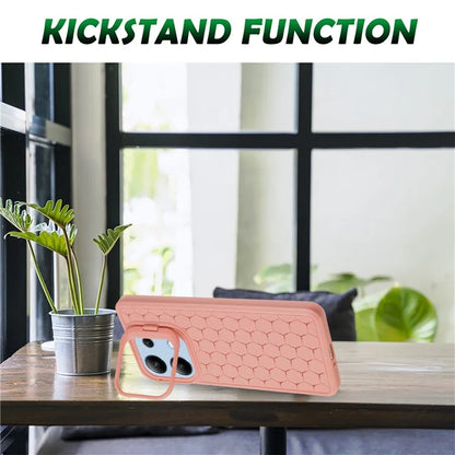 For Xiaomi Redmi Note 13 4G Case Kickstand TPU Phone Cover Heat Dissipation Breathable