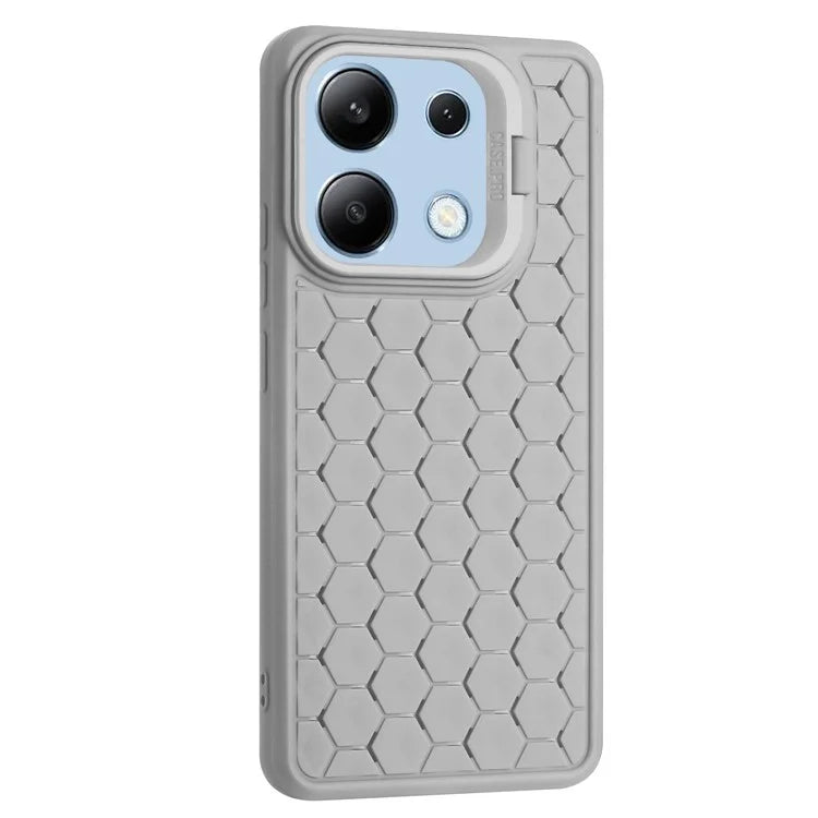 For Xiaomi Redmi Note 13 4G Case Kickstand TPU Phone Cover Heat Dissipation Breathable
