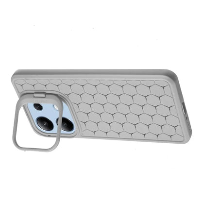 For Xiaomi Redmi Note 13 4G Case Kickstand TPU Phone Cover Heat Dissipation Breathable