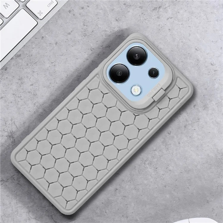 For Xiaomi Redmi Note 13 4G Case Kickstand TPU Phone Cover Heat Dissipation Breathable
