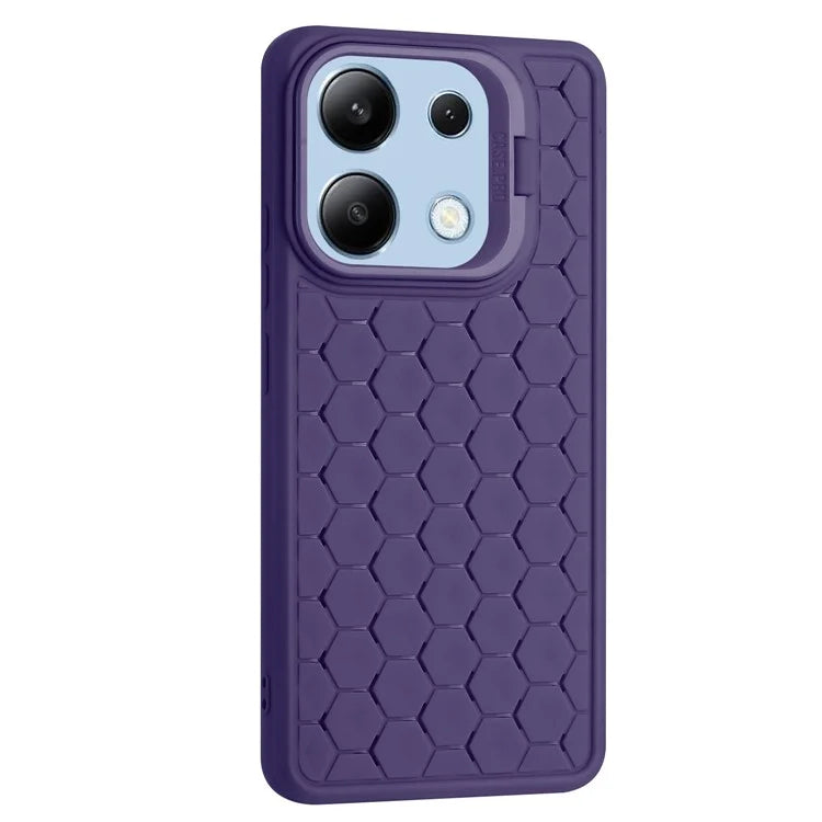 For Xiaomi Redmi Note 13 4G Case Kickstand TPU Phone Cover Heat Dissipation Breathable