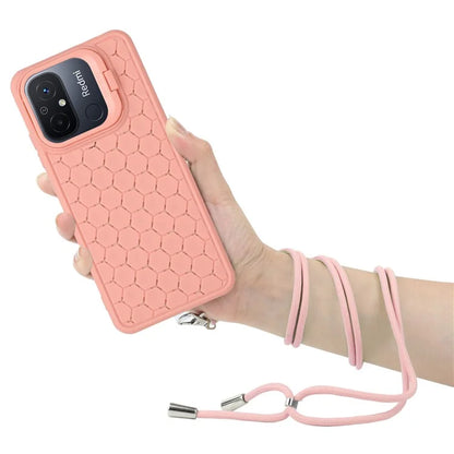 For Xiaomi Redmi 12C 4G Cell Phone Case TPU Phone Cover with Kickstand and Lanyard