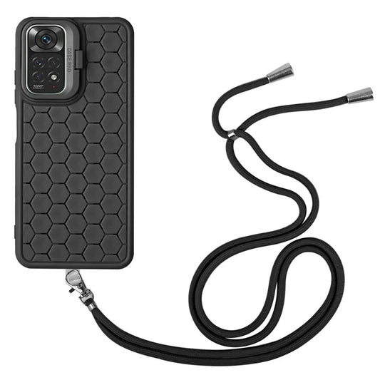 For Xiaomi Redmi Note 11 Pro 4G (Mediatek) / Note 11 Pro 5G (Qualcomm) / Note 12 Pro 4G TPU Phone Case with Kickstand+Lanyard