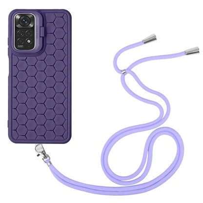 For Xiaomi Redmi Note 11 Pro 4G (Mediatek) / Note 11 Pro 5G (Qualcomm) / Note 12 Pro 4G TPU Phone Case with Kickstand+Lanyard