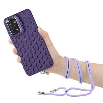 For Xiaomi Redmi Note 11 Pro 4G (Mediatek) / Note 11 Pro 5G (Qualcomm) / Note 12 Pro 4G TPU Phone Case with Kickstand+Lanyard