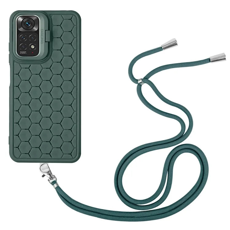 For Xiaomi Redmi Note 11 Pro 4G (Mediatek) / Note 11 Pro 5G (Qualcomm) / Note 12 Pro 4G TPU Phone Case with Kickstand+Lanyard