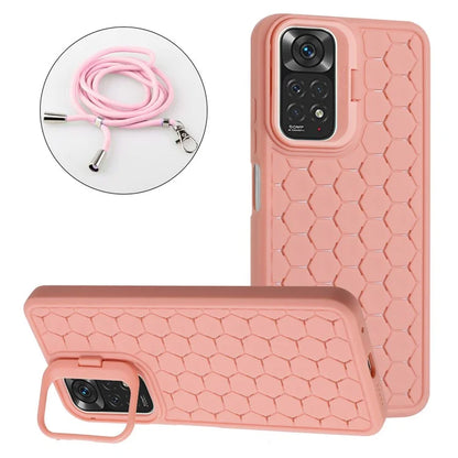 For Xiaomi Redmi Note 11 Pro 4G (Mediatek) / Note 11 Pro 5G (Qualcomm) / Note 12 Pro 4G TPU Phone Case with Kickstand+Lanyard