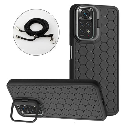 For Xiaomi Redmi Note 11 4G (Qualcomm) / Note 11S 4G Case TPU Phone Case with Kickstand Lanyard