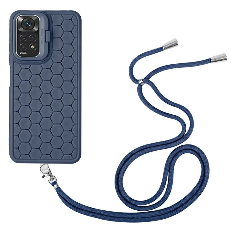 For Xiaomi Redmi Note 11 4G (Qualcomm) / Note 11S 4G Case TPU Phone Case with Kickstand Lanyard