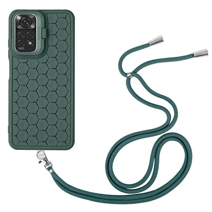 For Xiaomi Redmi Note 11 4G (Qualcomm) / Note 11S 4G Case TPU Phone Case with Kickstand Lanyard