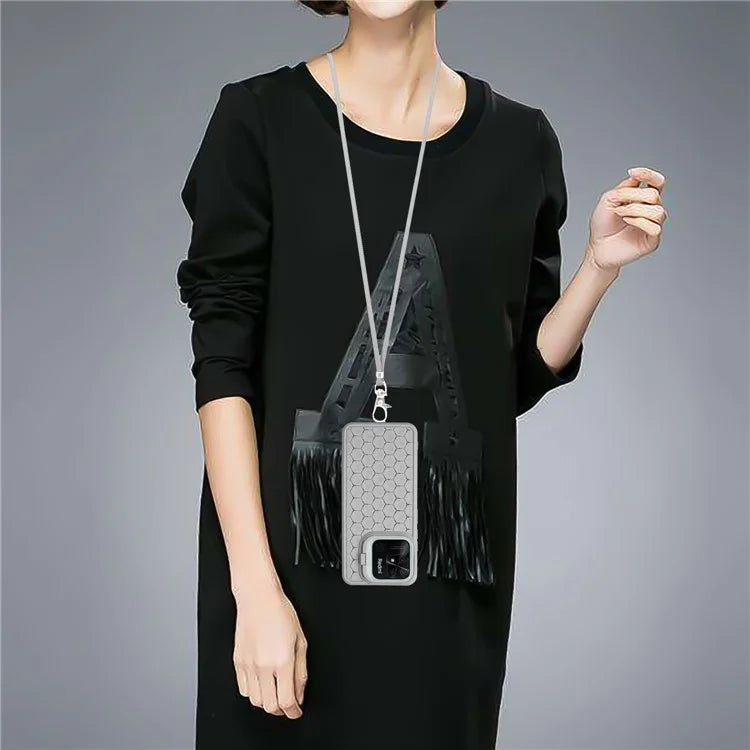 For Xiaomi Redmi 10C 4G Kickstand Case Heat Dissipation TPU Phone Cover with Lanyard