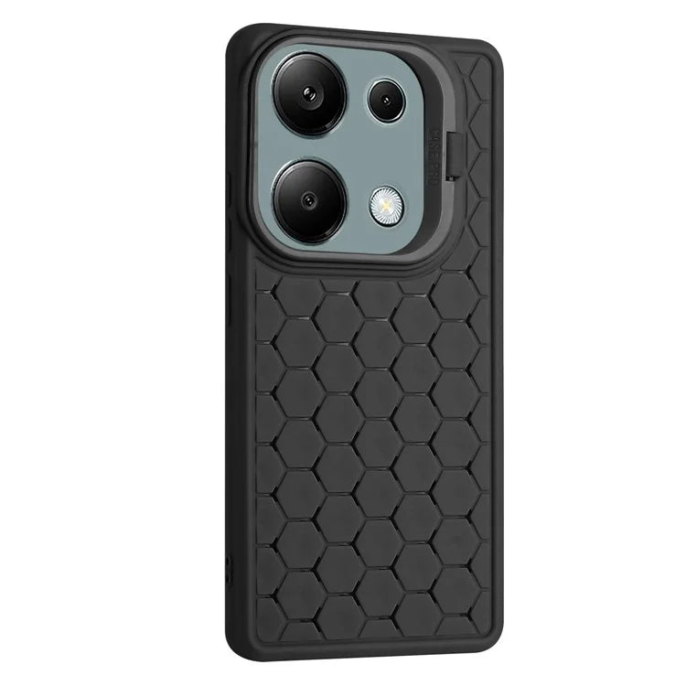 For Xiaomi Redmi Note 13 Pro 4G / Poco M6 Pro 4G Case Kickstand Heat Dissipation TPU Back Cover