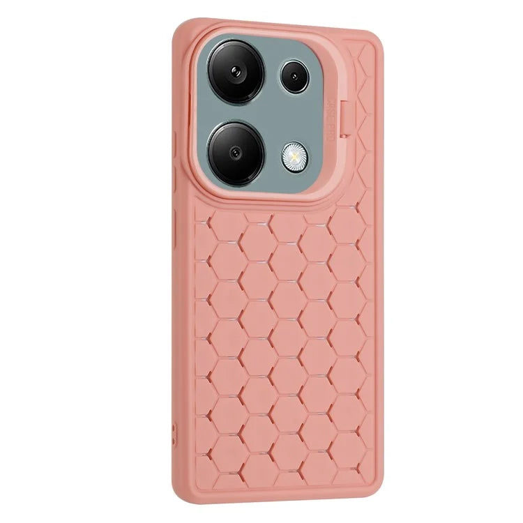 For Xiaomi Redmi Note 13 Pro 4G / Poco M6 Pro 4G Case Kickstand Heat Dissipation TPU Back Cover