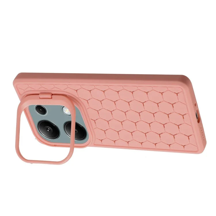 For Xiaomi Redmi Note 13 Pro 4G / Poco M6 Pro 4G Case Kickstand Heat Dissipation TPU Back Cover