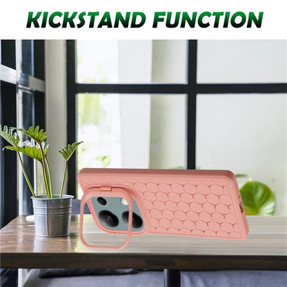 For Xiaomi Redmi Note 13 Pro 4G / Poco M6 Pro 4G Case Kickstand Heat Dissipation TPU Back Cover