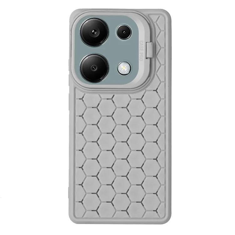 For Xiaomi Redmi Note 13 Pro 4G / Poco M6 Pro 4G Case Kickstand Heat Dissipation TPU Back Cover