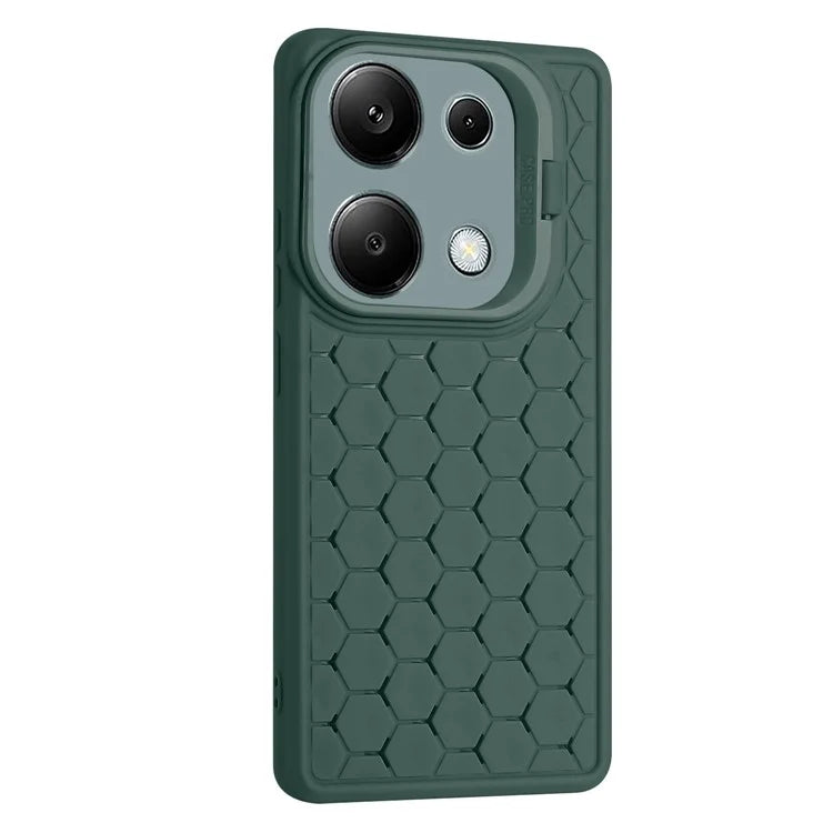 For Xiaomi Redmi Note 13 Pro 4G / Poco M6 Pro 4G Case Kickstand Heat Dissipation TPU Back Cover